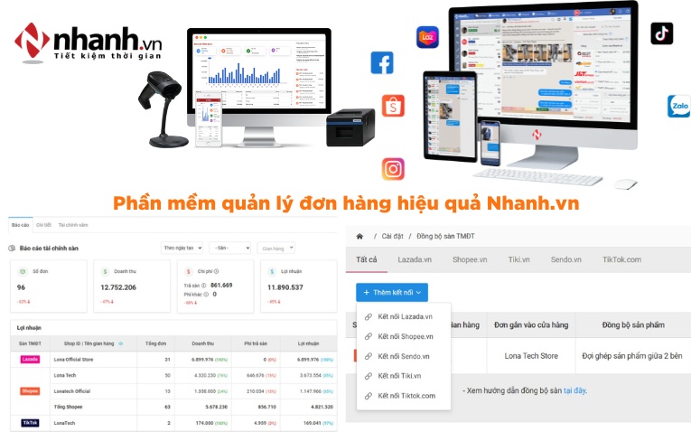 Phần mềm quản lý đơn hàng hiệu quả Nhanh.vn