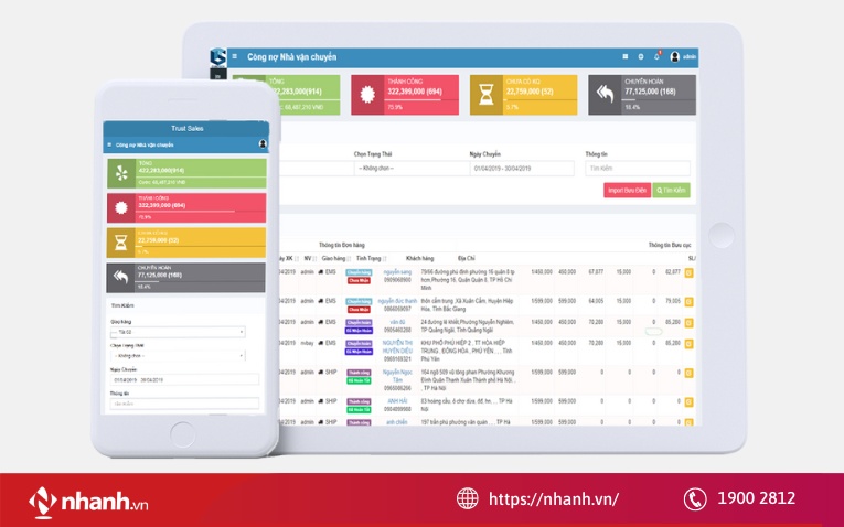 Phần mềm quản lý đơn hàng TrustSales