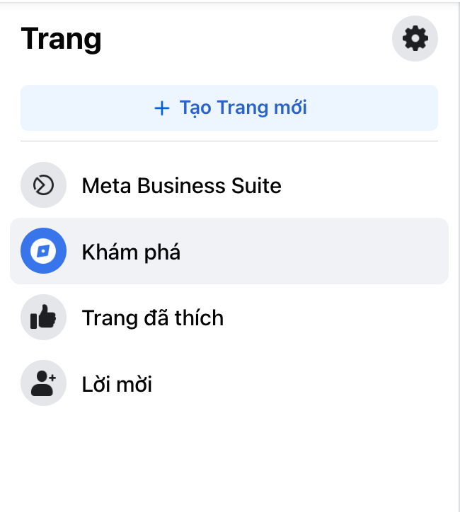 Tạo trang mới