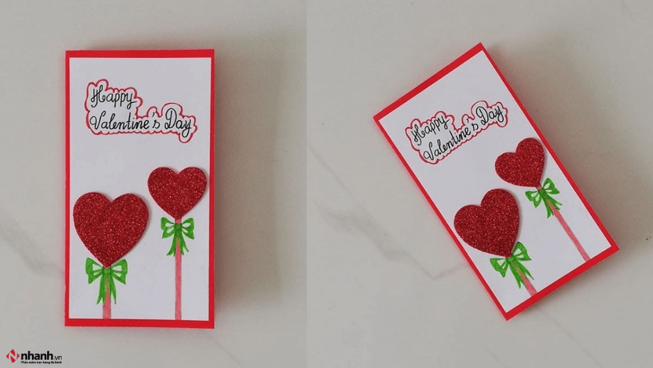 thiệp mừng valentine handmade