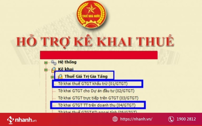 Quy trình kê khai thuế trên phần mềm HTKK