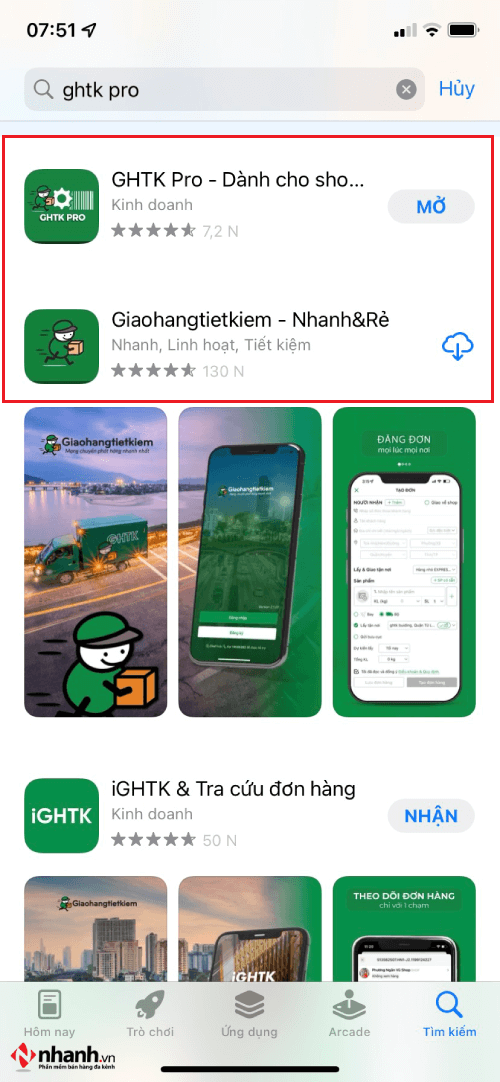 Tải app và đăng nhập tài khoản GHTK trên app điện thoại