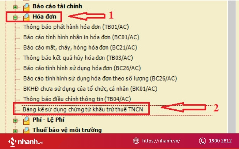 Quy trình báo cáo thuế TNCN theo tháng