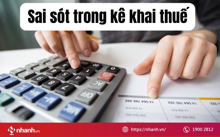 Sai sót trong kê khai thuế