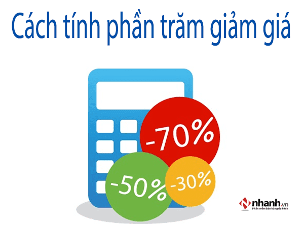 Cách tính phần trăm giảm giá