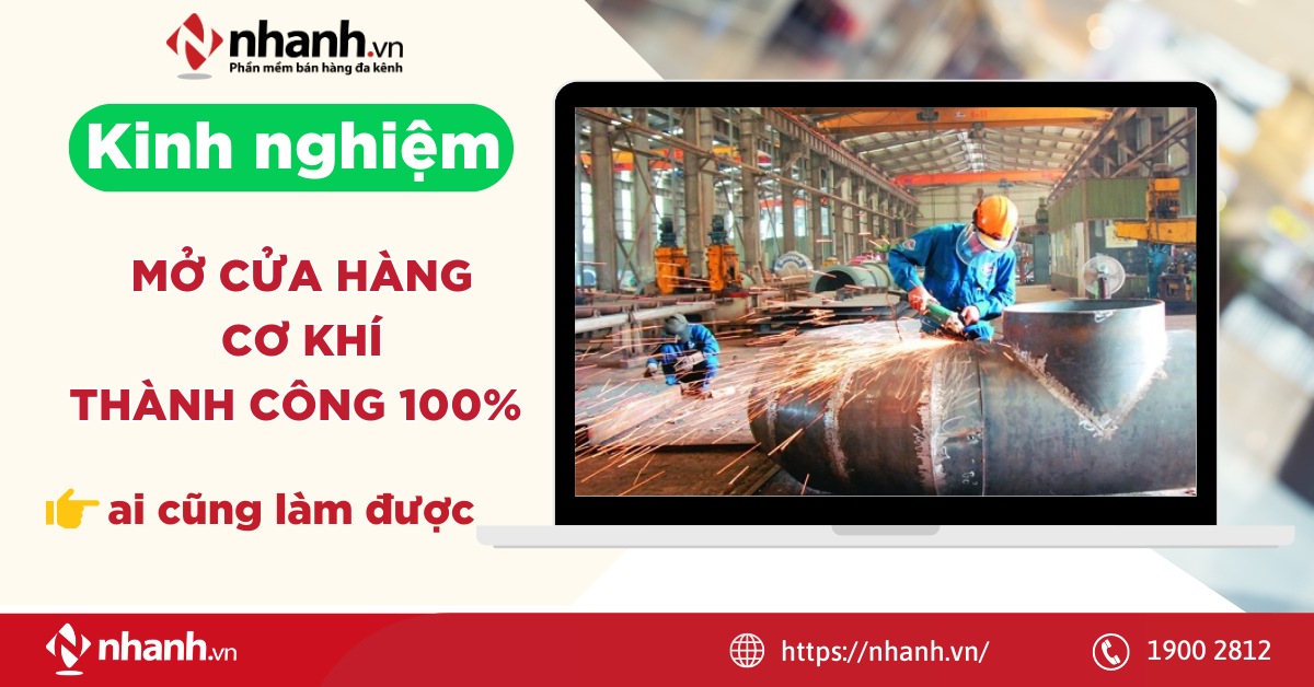 mở cửa hàng cơ khí thành công