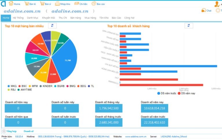 Phần mềm quản lý tạp hóa miễn phí VZSoft