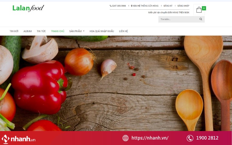 Mẫu thiết kế website nhà hàng hiện đại