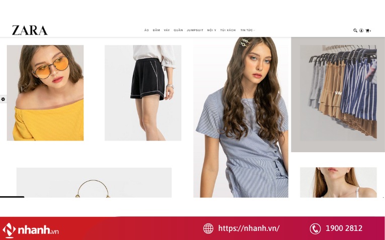 Mẫu thiết kế website thời trang phá cách