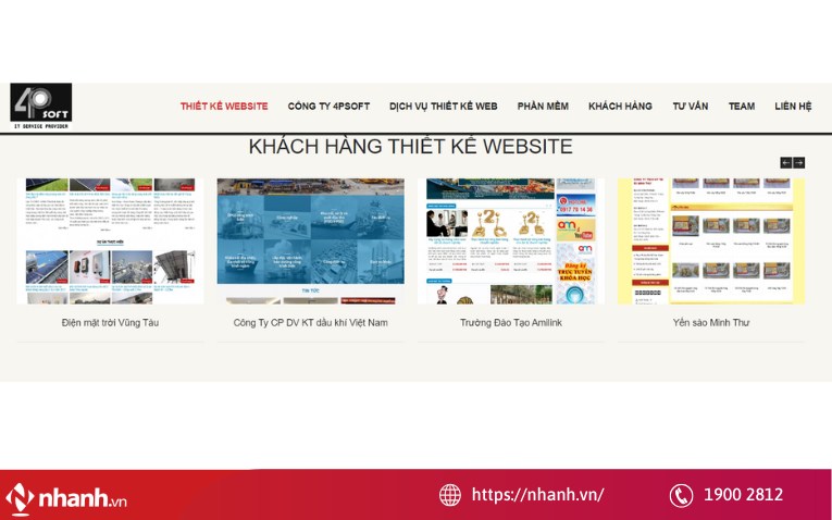 Thiết kế website tại Vũng Tàu 4PSoft