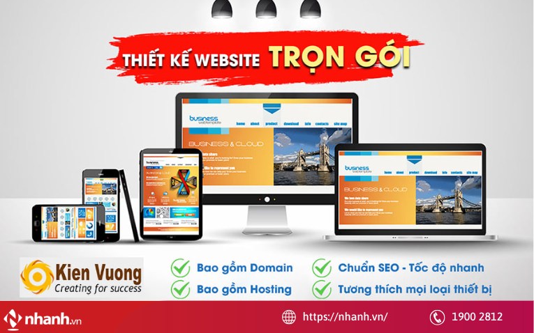 Thiết kế website Vũng Tàu Kiến Vương