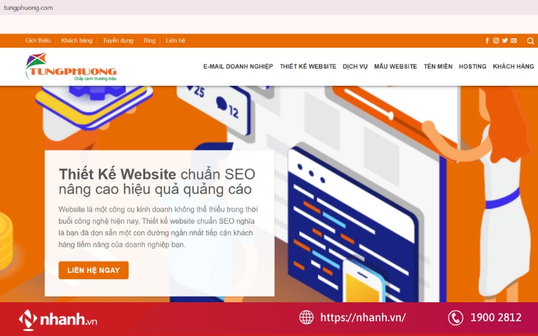 Tùng Phương - Công ty thiết kế website tại Bắc Ninh