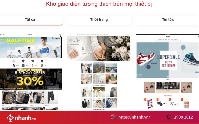 Nhanh.vn - Công ty thiết kế website tại Cà Mau tốt nhất hiện nay