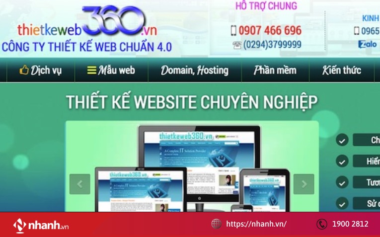 Thiết kế website 360