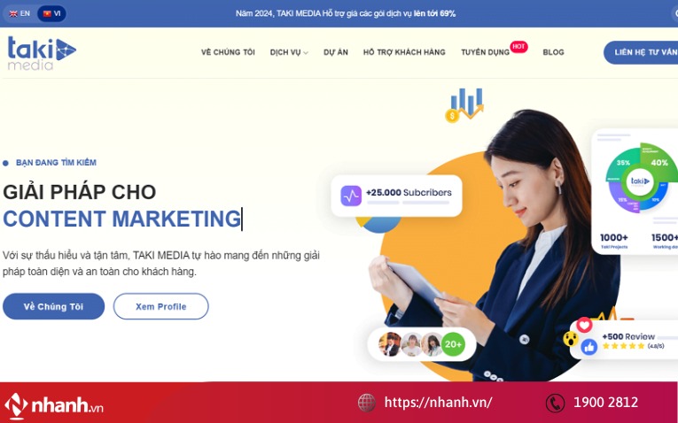 Thiết kế website tại Huế Taki Media