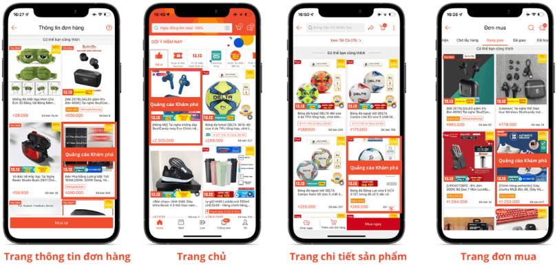 Quảng cáo Khám phá Shopee