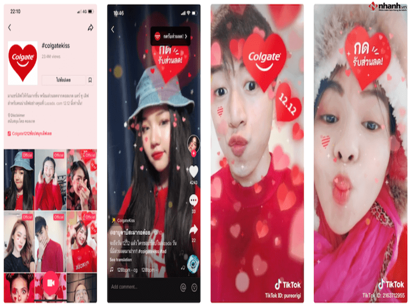 Quảng cáo TikTok Branded effect