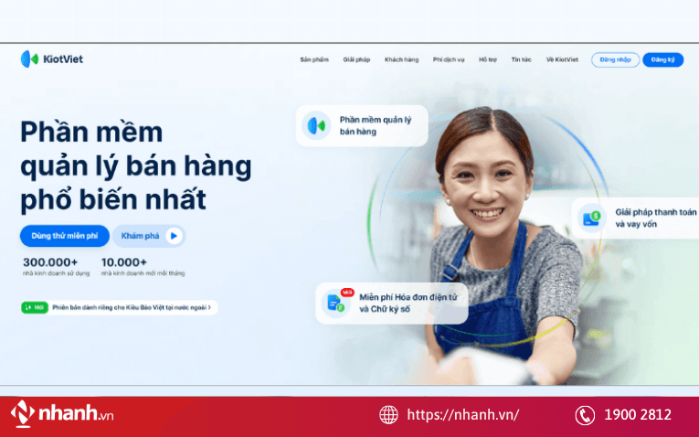 Phần mềm quét mã vạch tính tiền KiotViet