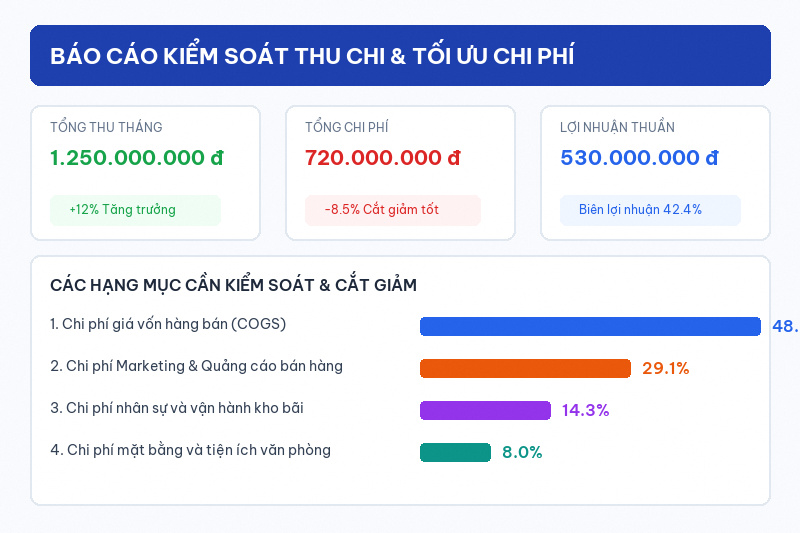4 cách quản lý thu chi hiệu quả cho doanh nghiệp