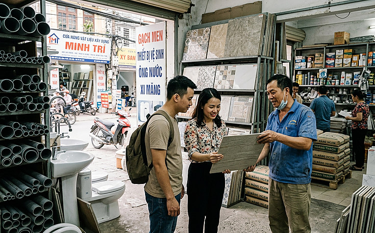 mở cửa hàng vật liệu xây dựng