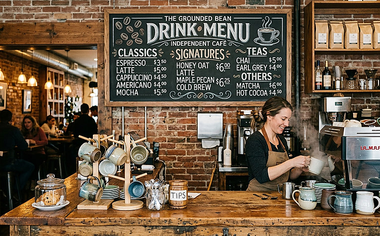 menu đồ uống quán cà phê 100 triệu