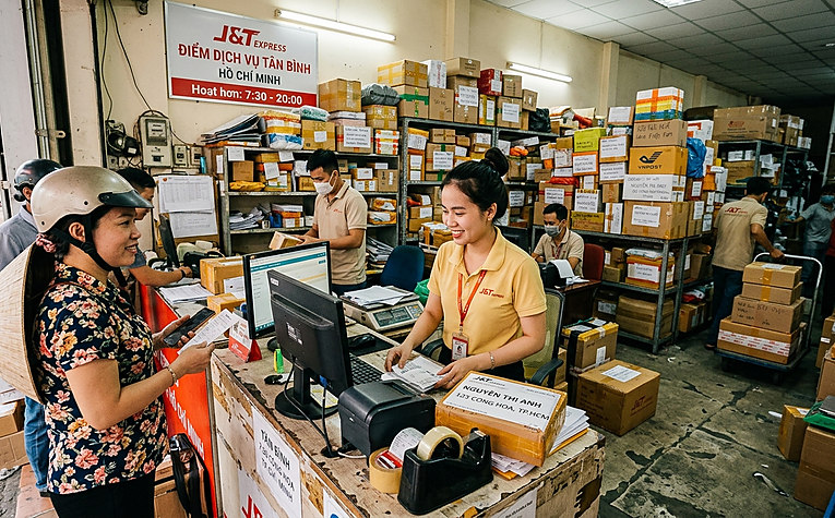 quầy lấy hàng trực tiếp kho shopee tân bình