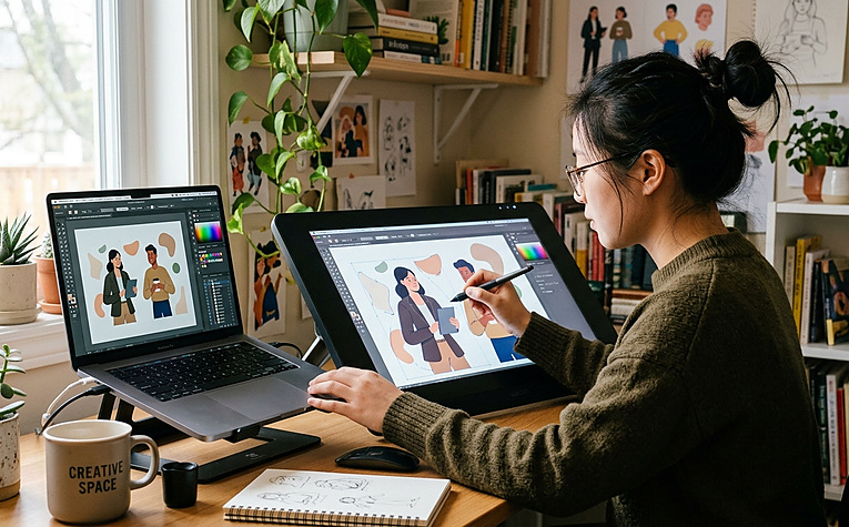 thiết kế đồ họa vector illustrator
