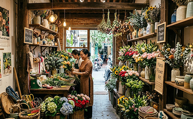cửa hàng hoa tươi đẹp hà nội