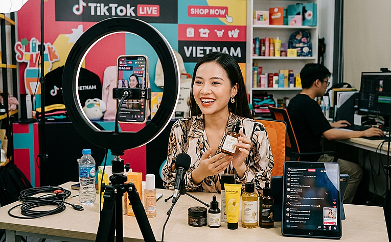livestream bán hàng online trên tiktok shop