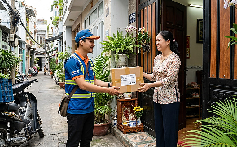 giao hàng bưu kiện kho 50 hcm