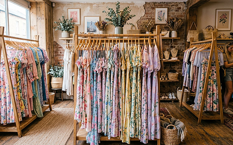 mẫu váy hoa lep độc quyền