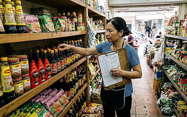 Chuẩn hóa danh mục sản phẩm và quản lý mã hàng hóa tại cửa hàng tạp hóa