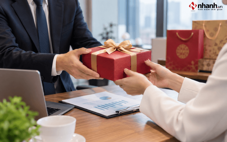 Thuế thu nhập doanh nghiệp với hàng cho, biếu, tặng