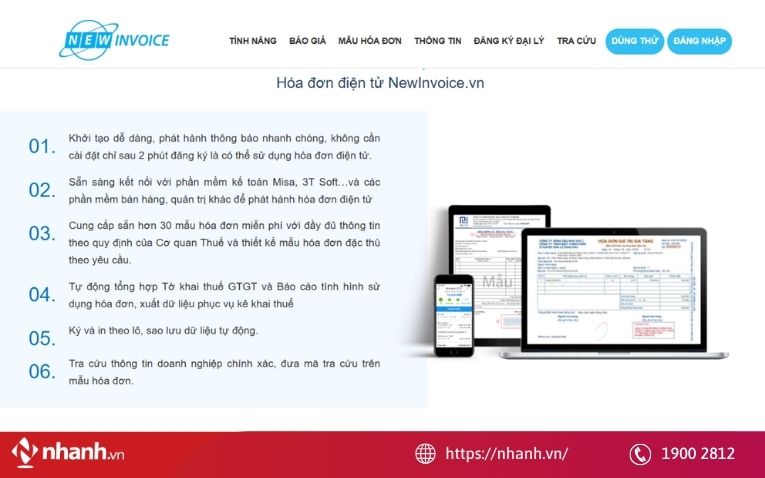 Phần mềm hóa đơn điện tử New-Invoice