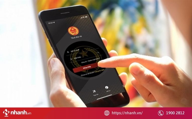 Đăng nhập ứng dụng eTax Mobile