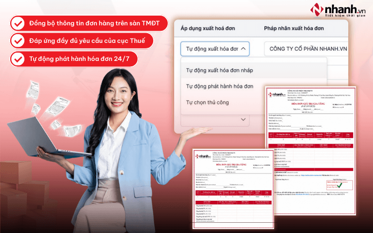 Phần mềm xuất hóa đơn điện tử tự động Nhanh.vn
