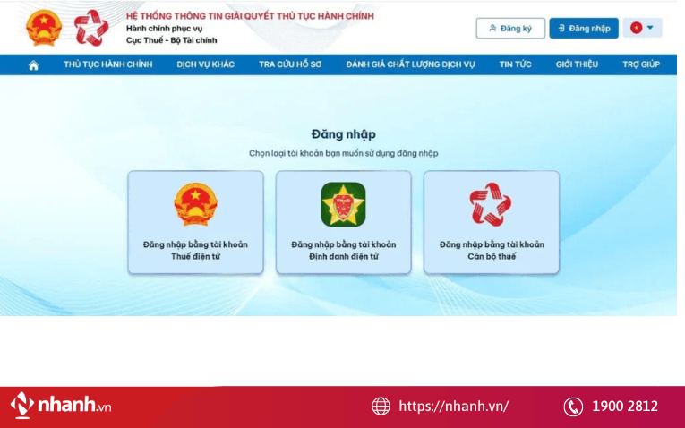 Đăng nhập tài khoản