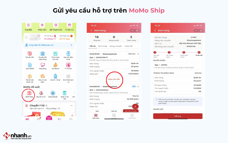 gui-yeu-cau-ho-tro-tren-momo-ship