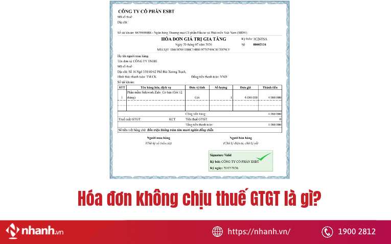 Hàng hóa, dịch vụ không chịu thuế GTGT được hiểu thế nào?