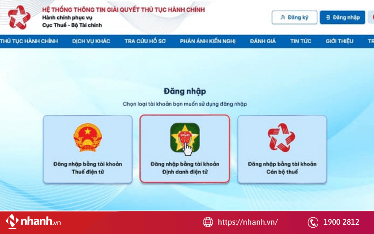Bước 2: Đăng nhập vào hệ thống và chọn Cá nhân.