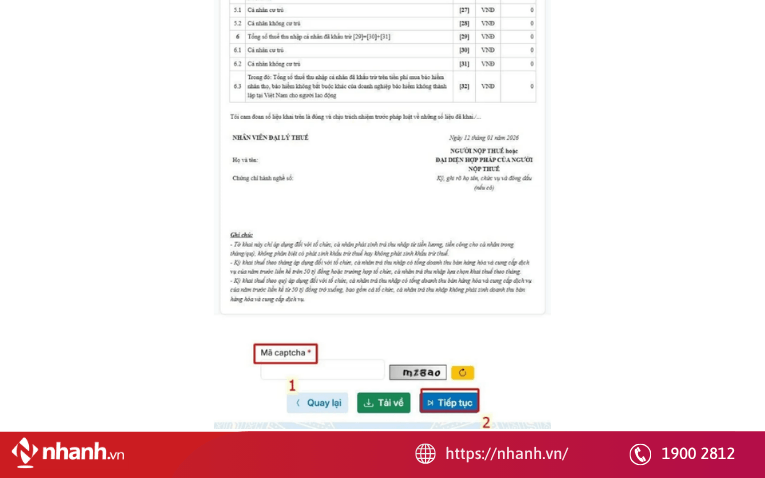 Ký điện tử và gửi tờ khai