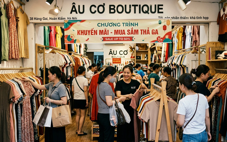 Chương trình khuyến mãi siêu hấp dẫn tại cửa hàng bán lẻ thu hút khách hàng
