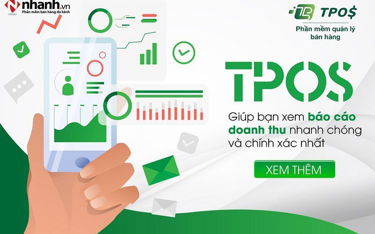 Phần mềm quản lý doanh thu bán hàng TPos