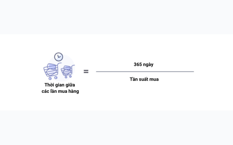 Khoảng thời gian trung bình giữa các lần mua hàng Time Between Purchases