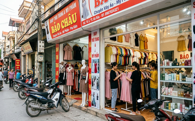 Kinh doanh cửa hàng thời trang và mỹ phẩm tại khu vực nông thôn thị trấn