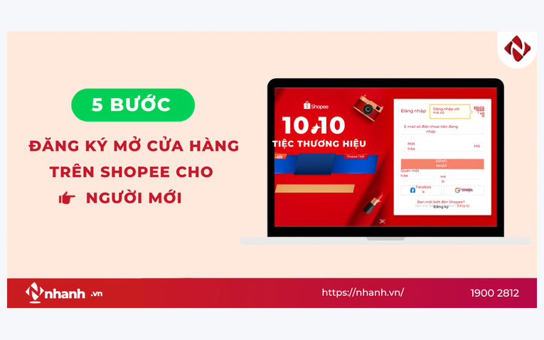 5 bước đăng ký mở cửa hàng trên Shopee cực đơn giản cho người mới