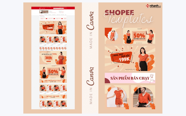 Trang trí giao diện cửa hàng Shopee chuyên nghiệp