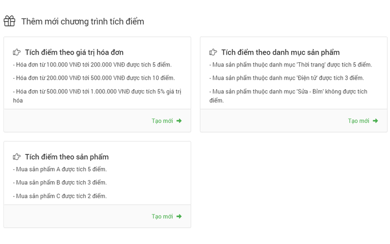 Phần mềm quản lý bán hàng, tích điểm Nhanh.vn