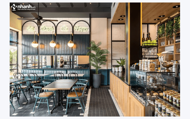 Chi phí thiết kế và trang trí không gian quán cafe bánh ngọt