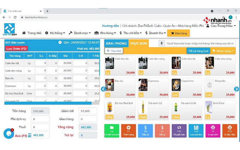 Phần mềm bán hàng Dantrisoft